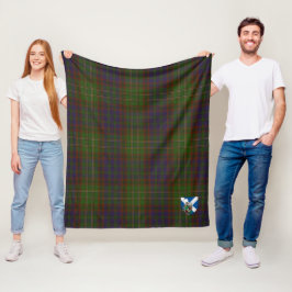 Manta Polar Cuadros Escoceses Modernos de Caza de Scotts Cunni