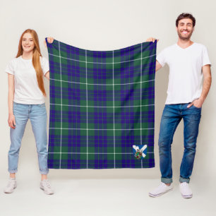 Manta Polar Cuadros Escoceses Modernos de Caza de Scotts Hamil