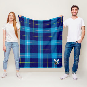 Manta Polar Cuadros Tartán Azul de Scotts McKerrell