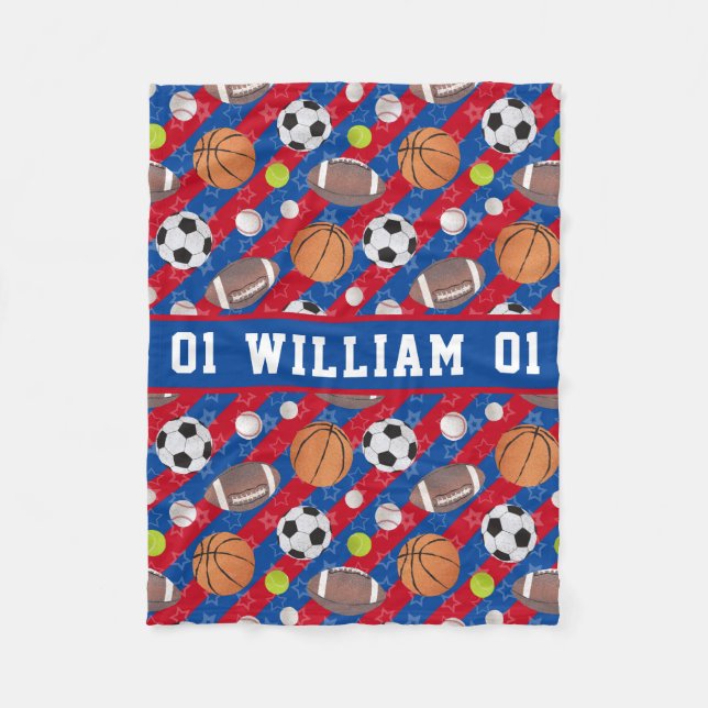 Manta Polar Cualquier color - Deportes multiball (Anverso)