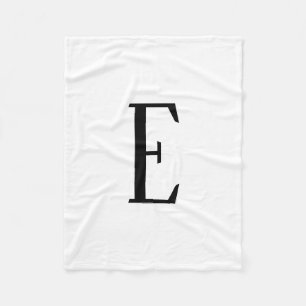 Manta Polar Cualquier letra   Blanco y negro o colores DIY