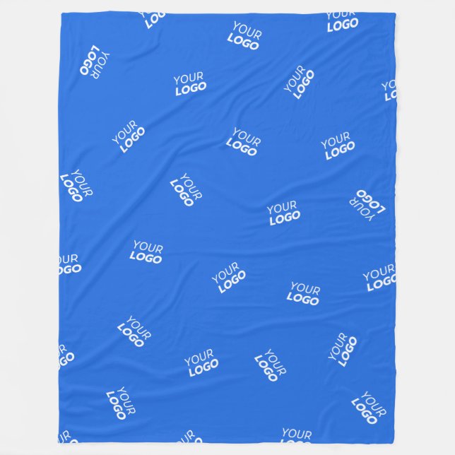 Manta Polar Cualquier logotipo o imagen subida | Patrón disper (Anverso)