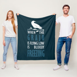 Manta Polar Cuando el grajo vuela bajo bajo