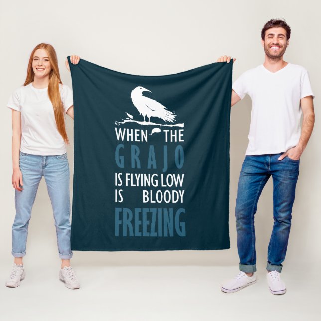 Manta Polar Cuando el grajo vuela bajo bajo (In situ)