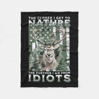 Manta Polar Cuanto Más Cerca Estoy De La Caza De La Naturaleza