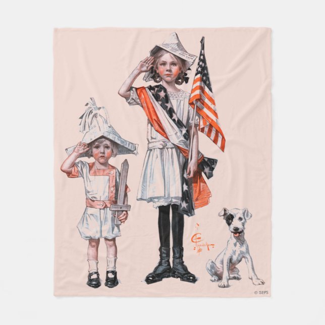 Manta Polar Cuarto de julio (Anverso)