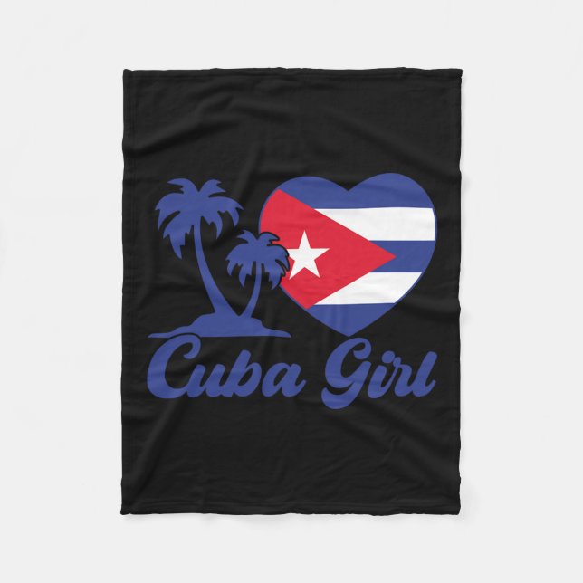 Manta Polar Cuba- Bandera Chica cubana Patrimonio hispano cuba (Anverso)