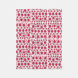 Manta Polar Cubierta blanda de fresa