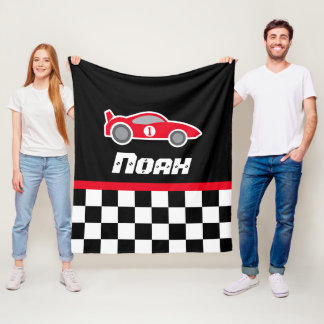 Manta Polar Cubierta con el nombre de la bandera roja de los c