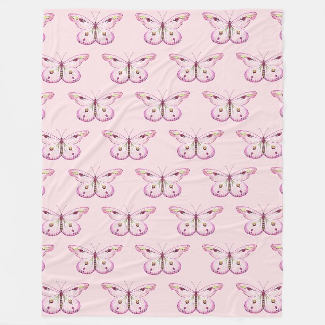 Manta Polar Cubierta de agua Mariposa 2a (Anverso)