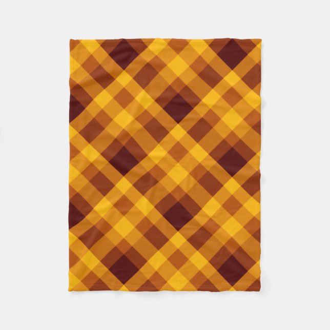 Manta Polar Cubierta de calabaza Naranja Tapada Pequeña Funda  (Anverso)