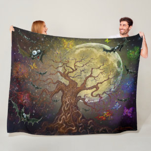 Manta Polar Cubierta de fleche de árbol fantasmagórico