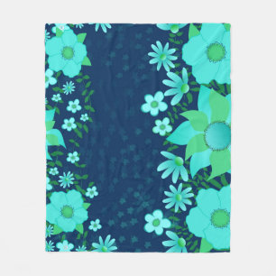 Manta Polar Cubierta De Fleece "Tropical Vibes" De Marina Y Tu