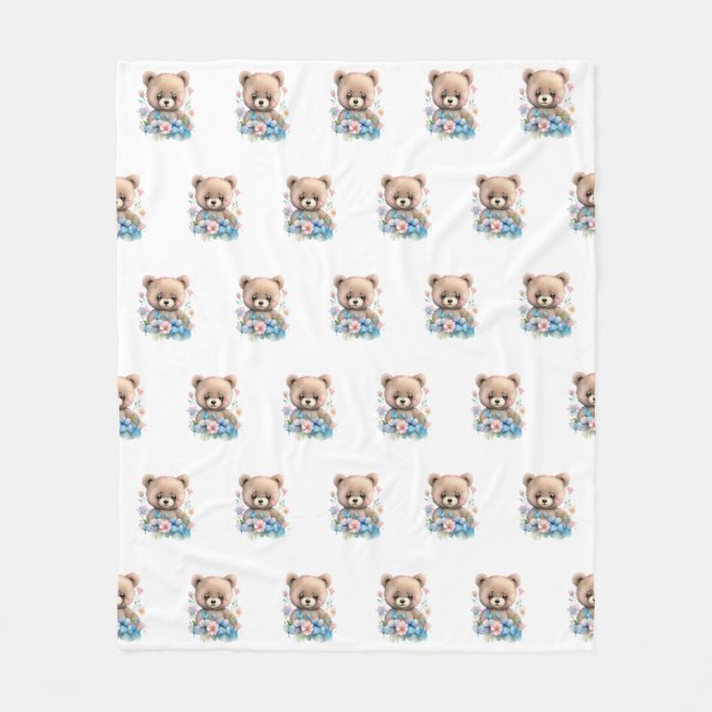 Manta Polar Cubo de oso (Anverso)