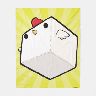 Manta Polar Cubo lindo combinado del pollo de Cockblock