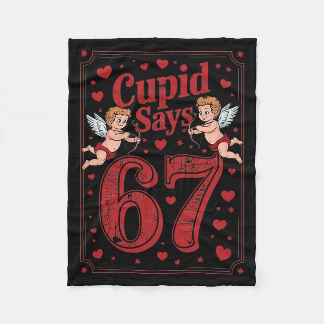 Manta Polar Cud Says 67 Funny 6 7 Valentine Couple Matching Si (Anverso)