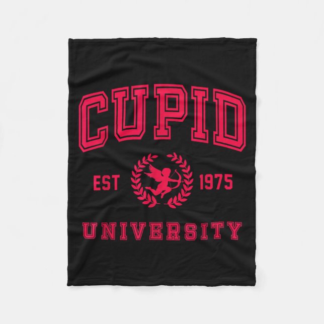 Manta Polar Cud University Cute Cherub Valentines Day Crest  (Anverso)