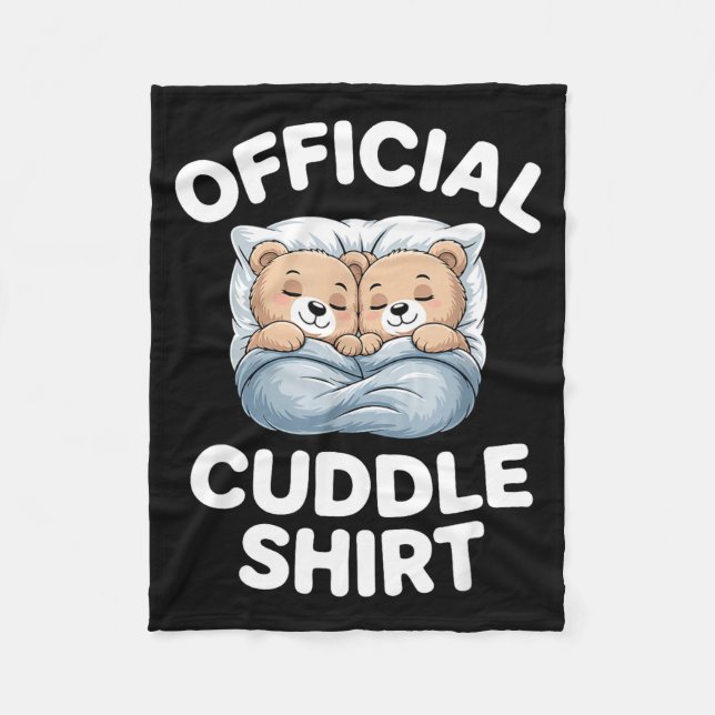 Manta Polar Cuddle Shirt Cute Teddy Bear Sleepwear  (Anverso)