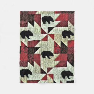 Manta Polar Cuello de oso negro