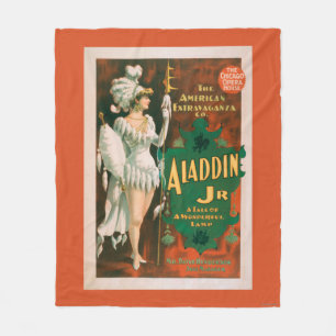 Manta Polar Cuento del Jr. de Aladdin de un teatro maravilloso