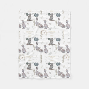 Manta Polar Cuentos florales, caprichosos, acuarelas de guarde