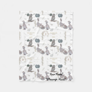 Manta Polar Cuentos florales, caprichosos, acuarelas de guarde