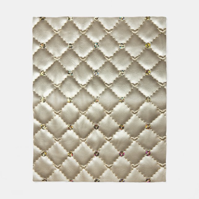 Manta Polar Cuero dorado: Textura de fondo lujosa (Anverso)