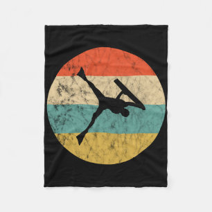 Manta Polar Cuerpo de surfista vintage retro puesta de sol sur