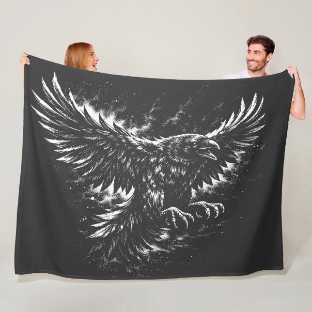 Manta Polar Cuervo gótico – por BurnsInHell (In situ)