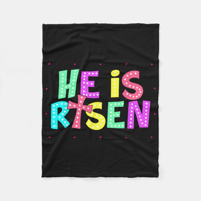 Manta Polar Cuestionado, Se Levanta Jesús Niños Cristianos De  (Anverso)