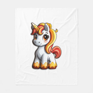 Manta Polar Cuidada Halloween Unicornio Cuerno de Candy Corn H