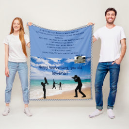 Manta Polar Cuidada Personalizable Medio Fijación De La Fleña