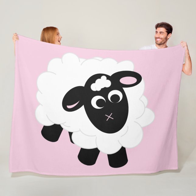 Manta Polar Cuidada Personalizado oveja Fleece Blanket (In situ)