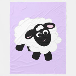 Manta Polar Cuidada Personalizado Oveja Morado Fleece Blanket