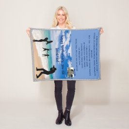 Manta Polar Cuidado Personalizable Pequeña Funda De Fleece De 