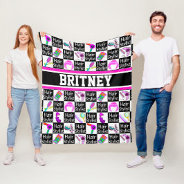 MANTA POLAR CUIDADO Y COLORIDO ESTILO DE PELO PERSONALIZADO