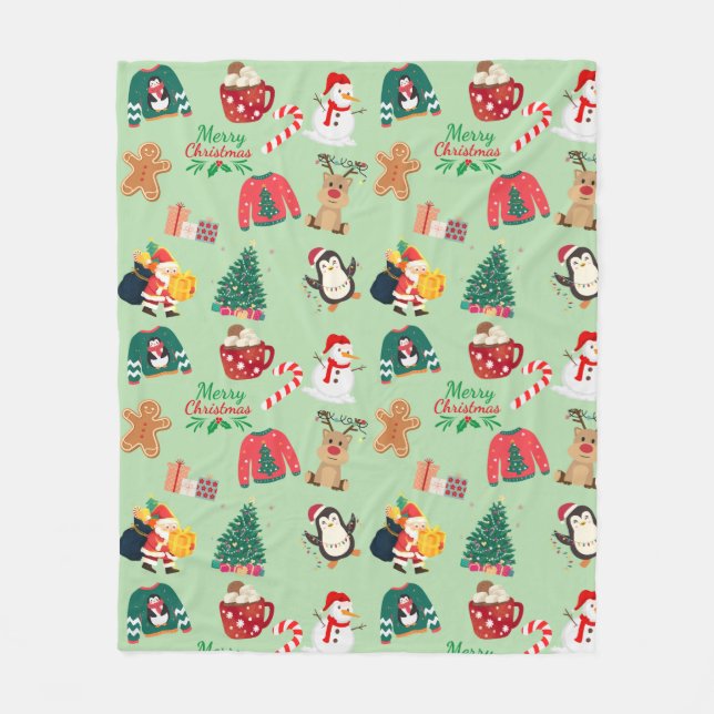 Manta Polar Cuidados Navidades Fleece Blanket (Anverso)
