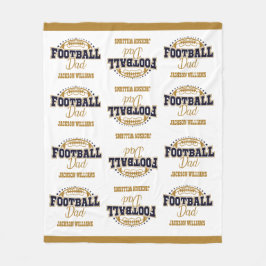 Manta Polar Cuidadosamente padre de fútbol de tamaño medio