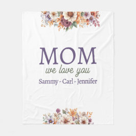 Manta Polar Cuidadosamente te queremos, mamá