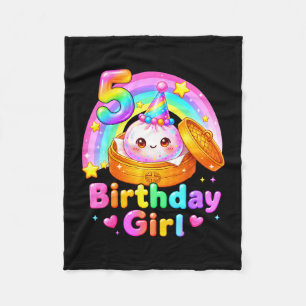 Manta Polar cumpleaños 5 niña dumpling kawaii pastel anime 5