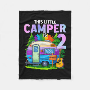 Manta Polar Cumpleaños de niños campistas 2 años camping cumpl