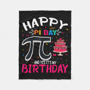Manta Polar Cumpleaños del Día Pi Amante de las Matemáticas Fe