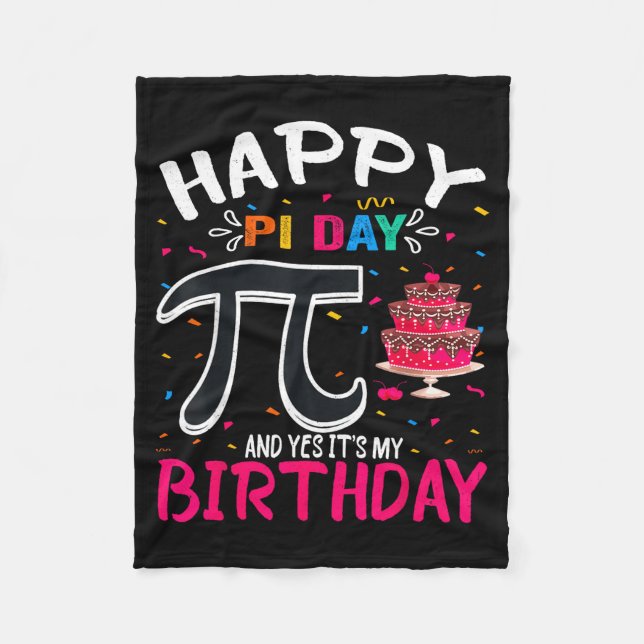 Manta Polar Cumpleaños del Día Pi Amante de las Matemáticas Fe (Anverso)