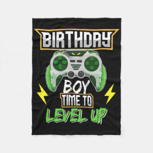 Manta Polar Cumpleaños Hora Del Niño Para Levantar Videojuego 