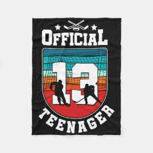 Manta Polar Cumpleaños oficial de adolescente de 13 años niño 