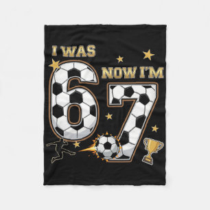 Manta Polar Cumplí 6 Ahora Tengo 7 Años Cumpleaños 67 Fútbol 7