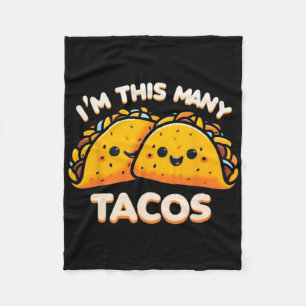 Manta Polar Cumplo tantos tacos segundo cumpleaños martes Cinc