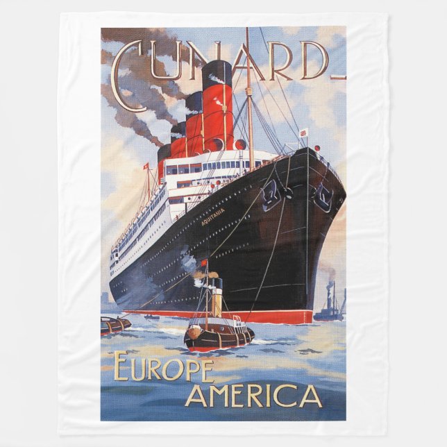 MANTA POLAR CUNARD OCEAN LINER AQUITANIA (Anverso)