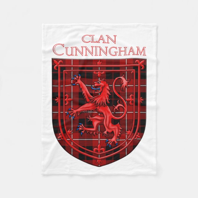 Manta Polar Cunningham Tartan Scottish Plaid Lion Rampant (Anverso)