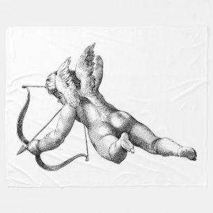 Manta Polar Cupid (Dios del Amor) Fleece Blanket